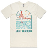 Wavy Bridge Unisex Cream Tee