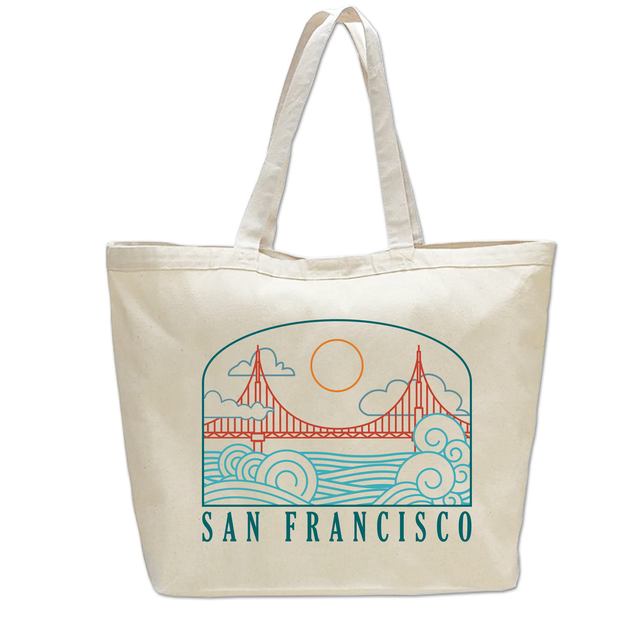 Wavy Bridge Beach Bag