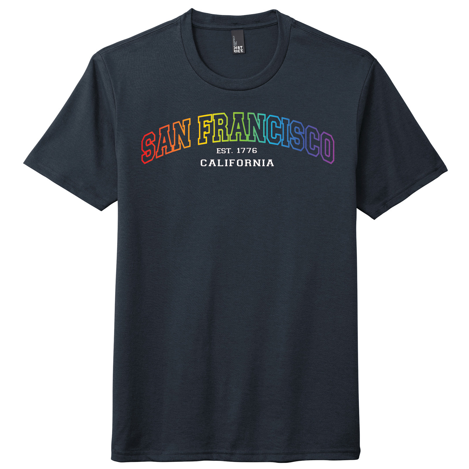 Varsity SF 1776 CA Unisex Tee, Navy