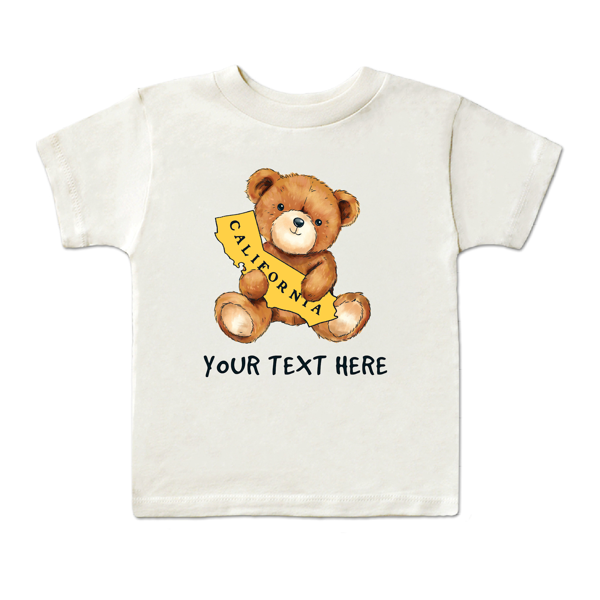 CA Teddy Bear Natural Kids Tee