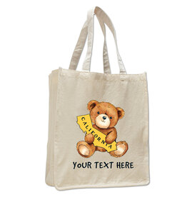 CA Teddy Bear LG Shopping Tote