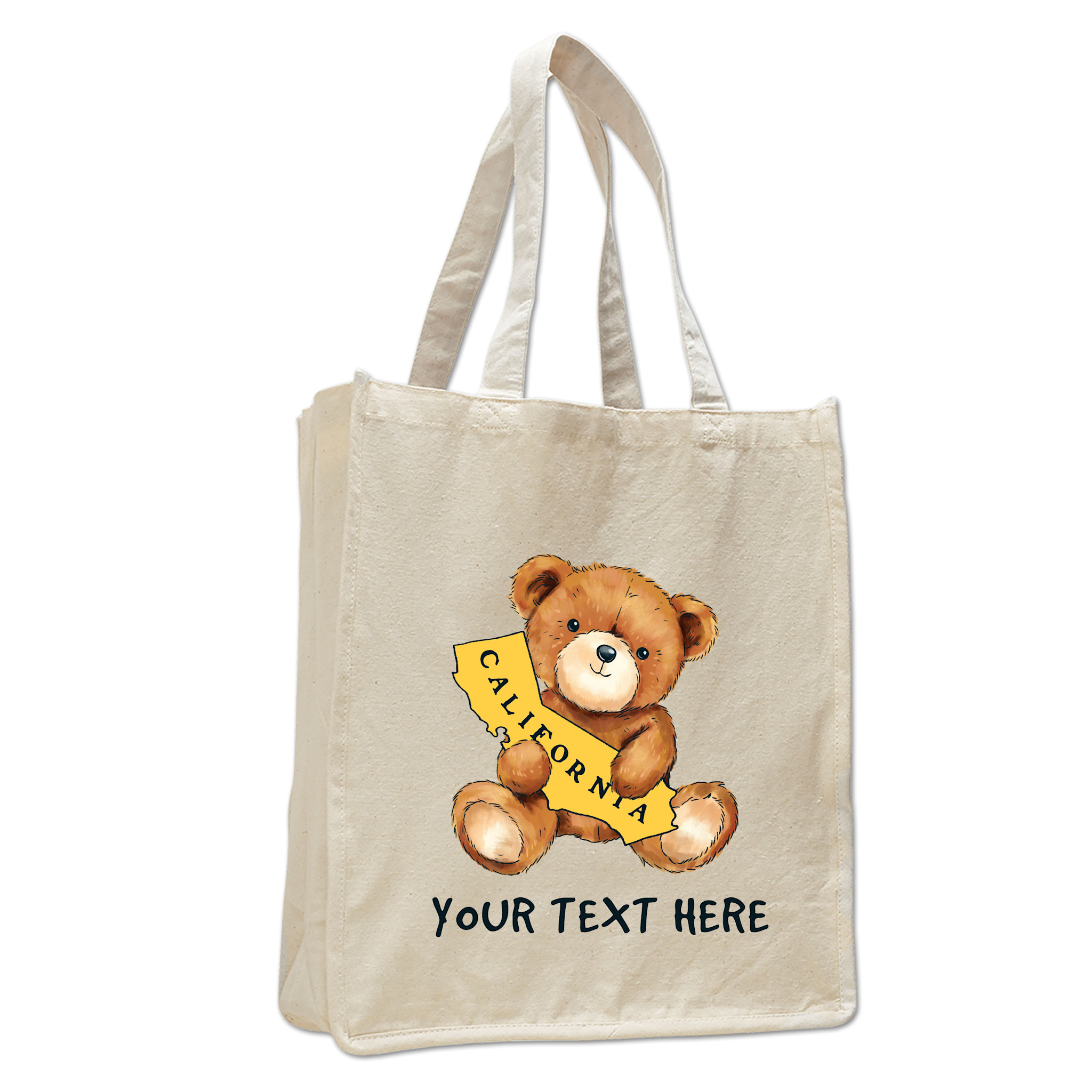 CA Teddy Bear LG Shopping Tote