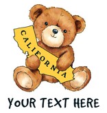 CA Teddy Bear Book Bag