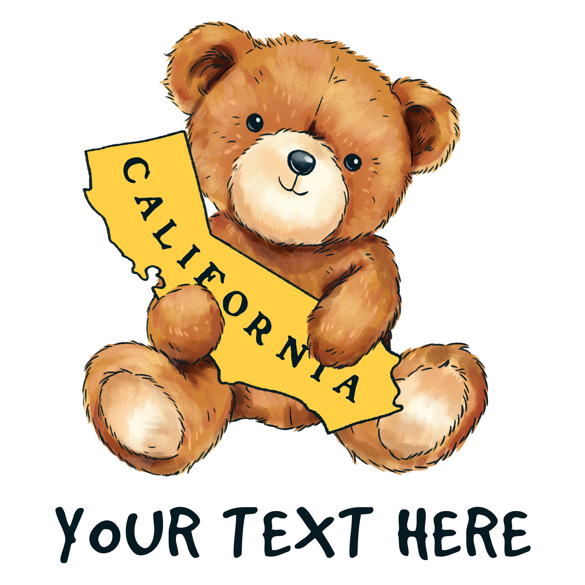 CA Teddy Bear LG Shopping Tote