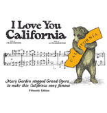 I Love You California Sheet Music Zipper Pouch