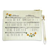 I Love You California Sheet Music Zipper Pouch
