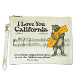 I Love You California Sheet Music Zipper Pouch