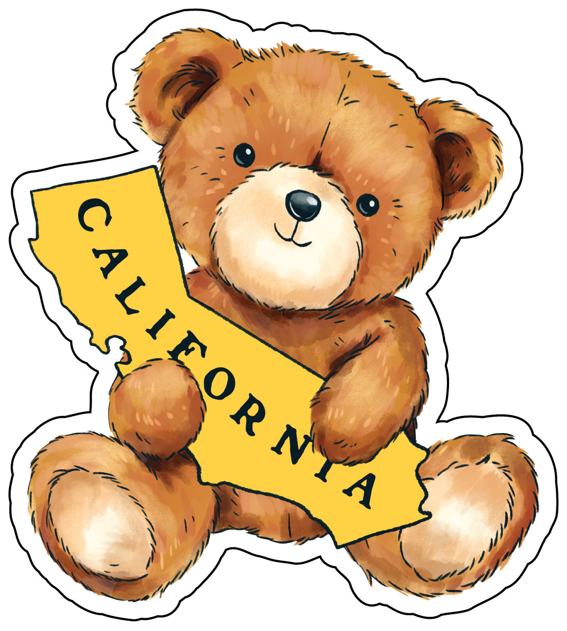 Teddy Bear 4" Vinyl Sticker