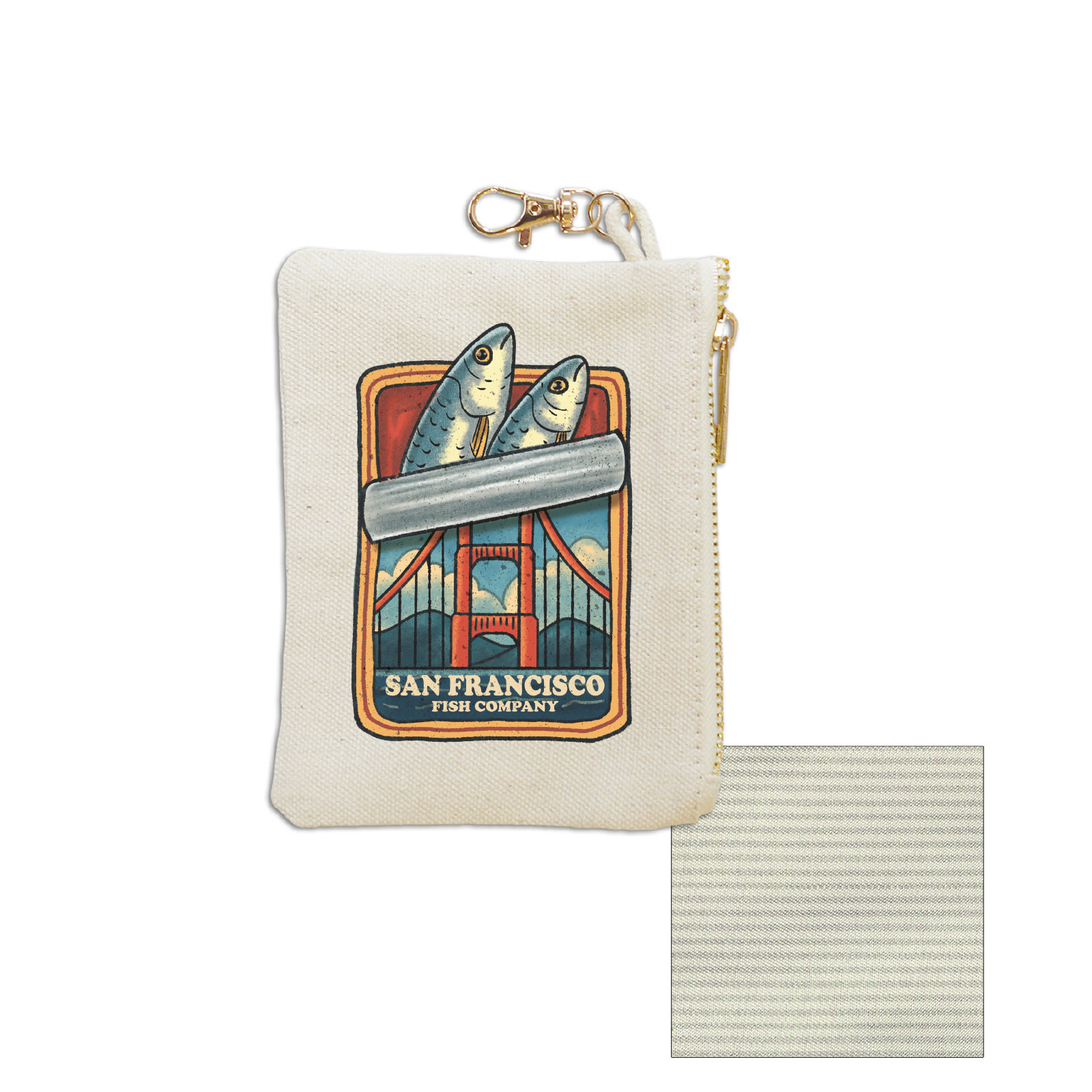 SF CA Sardines Coin Purse
