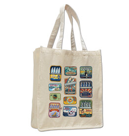 CA Sardines Large Shopping Tote