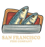 SF CA Sardines Unisex Tee, Black