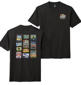 SF CA Sardines Unisex Tee, Black