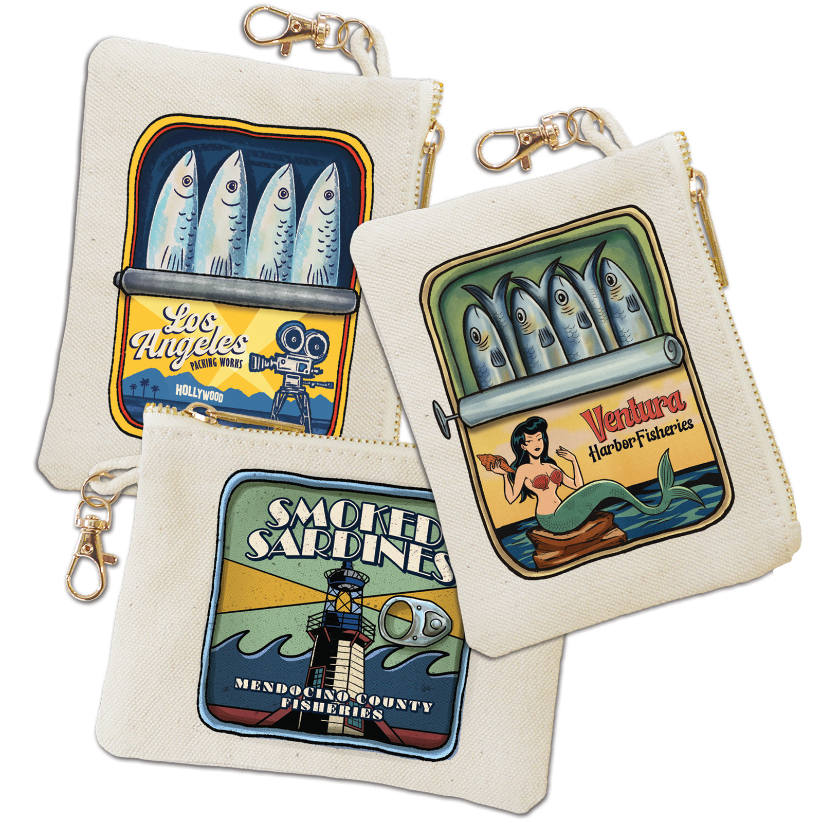 California Sardine Coin Purse