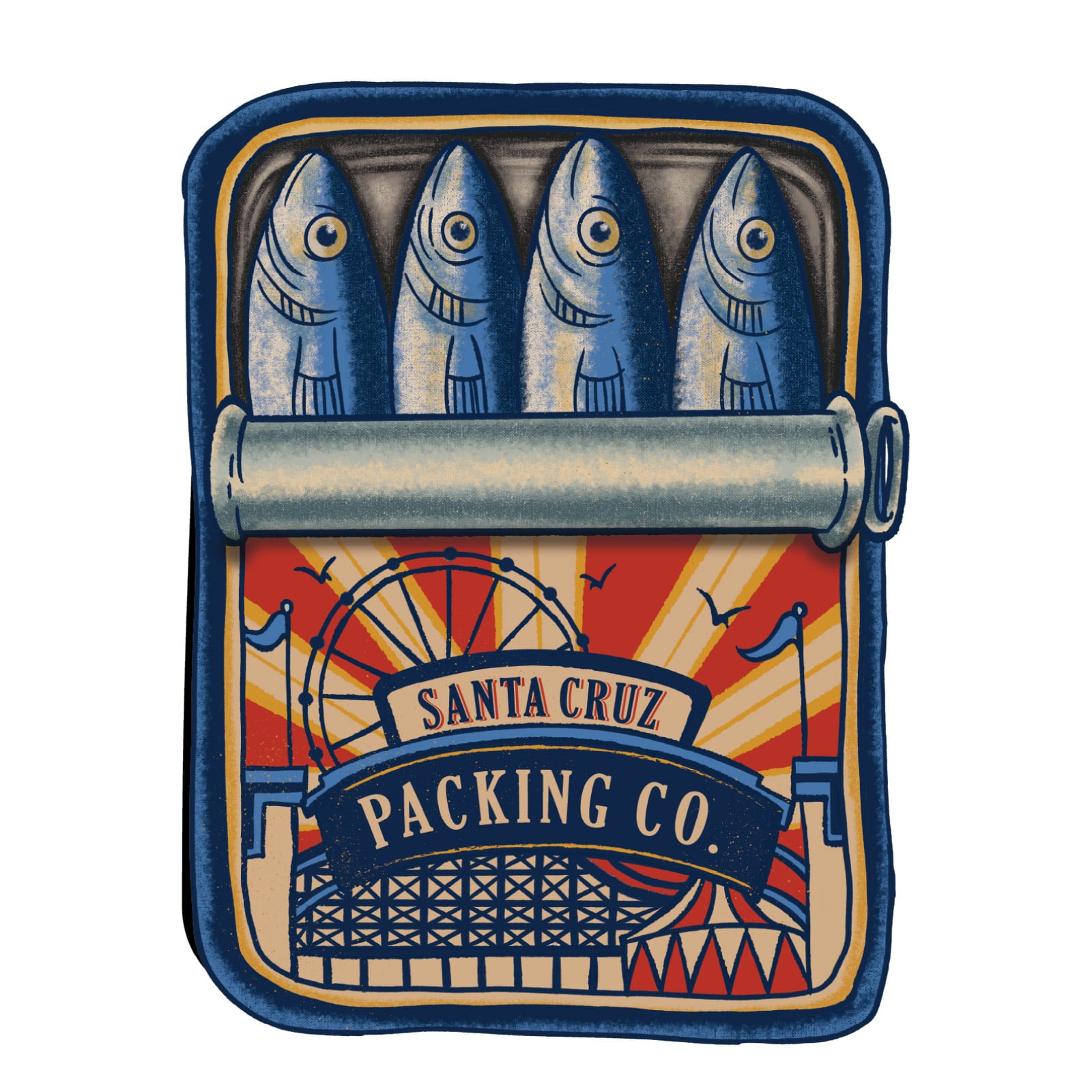 CA Sardine Sticker Sheet