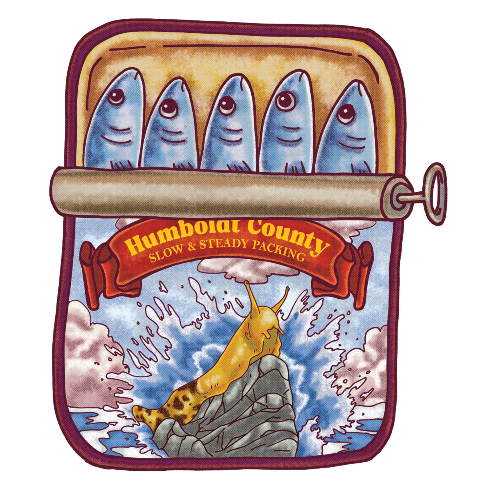 CA Sardine Sticker Sheet