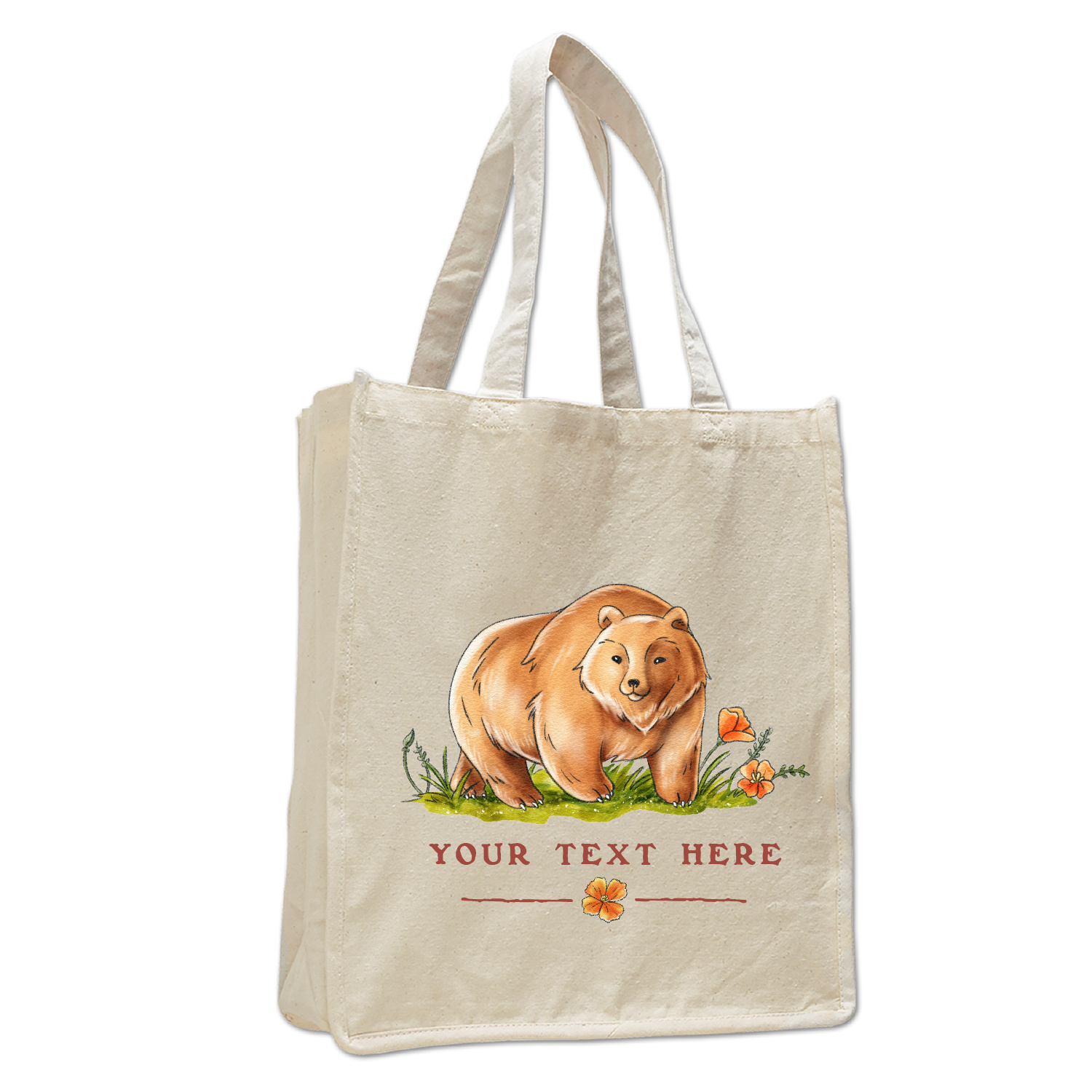Native California Large Shopping Tote