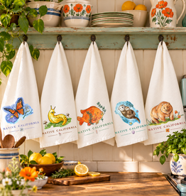 Native California Flour Sack Tea Towel
