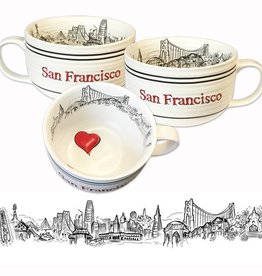 Heart in SF Double Wall Ceramic Travel Mug — San Francisco