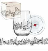 Heart in SF Stemless Wine Glass (50% off, was $16.95)
