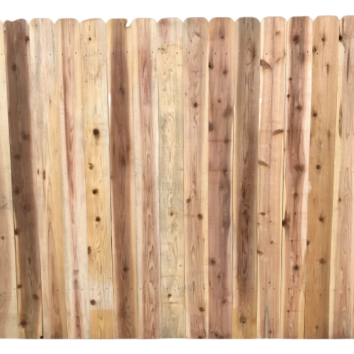 CEDAR PRIVACY FENCE PANEL - 6FT TALL, 3 RAIL