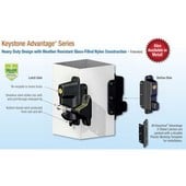 KEYSTONE ADVANTAGE LOCKABLE LATCH - BLACK  KEYED ALIKE