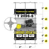 TORNADO 2096 TITAN FIXED KNOT GAME FENCE