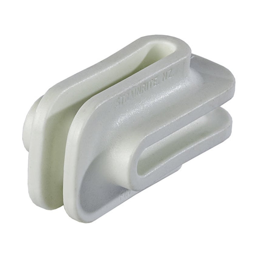 Hi Strain Bullnose Insulator-White pk 50