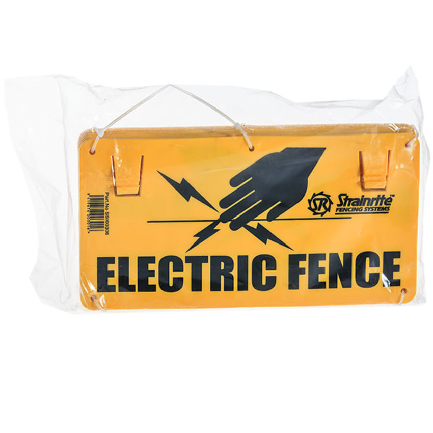 Electric Fence Warning Signs Bundle of 10