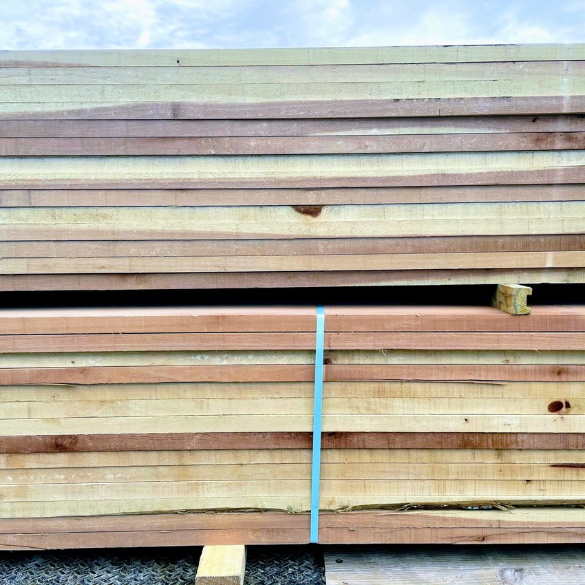 5/4 x 6 in. x 16 ft Poplar Treated Fence Board
