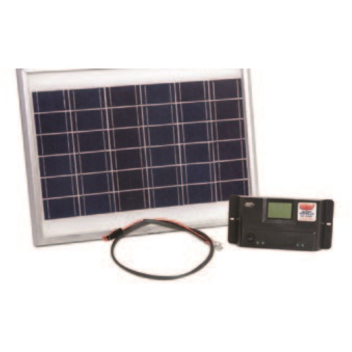 Solar Charger Kit (Battery Controller, Harness, 20 watt Solar Panel)