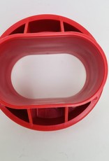 SWI RED HEAVY DUTY VINYL POST TO PIPE ADAPTER  DONUT 2 3/8" X 5" X 5"