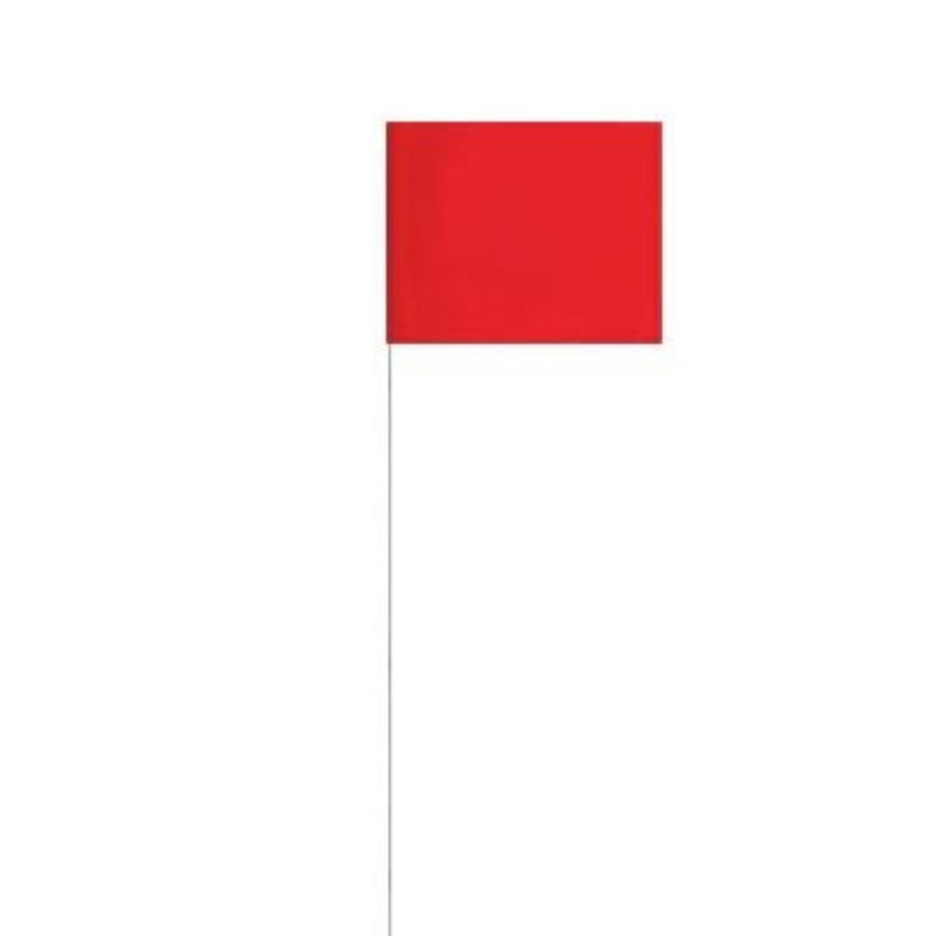 4" X 5" - 21" TALL WIRE MARKING FLAG (100-PACK)