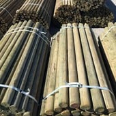 ACQ TREATED FENCE POSTS - BLUNT