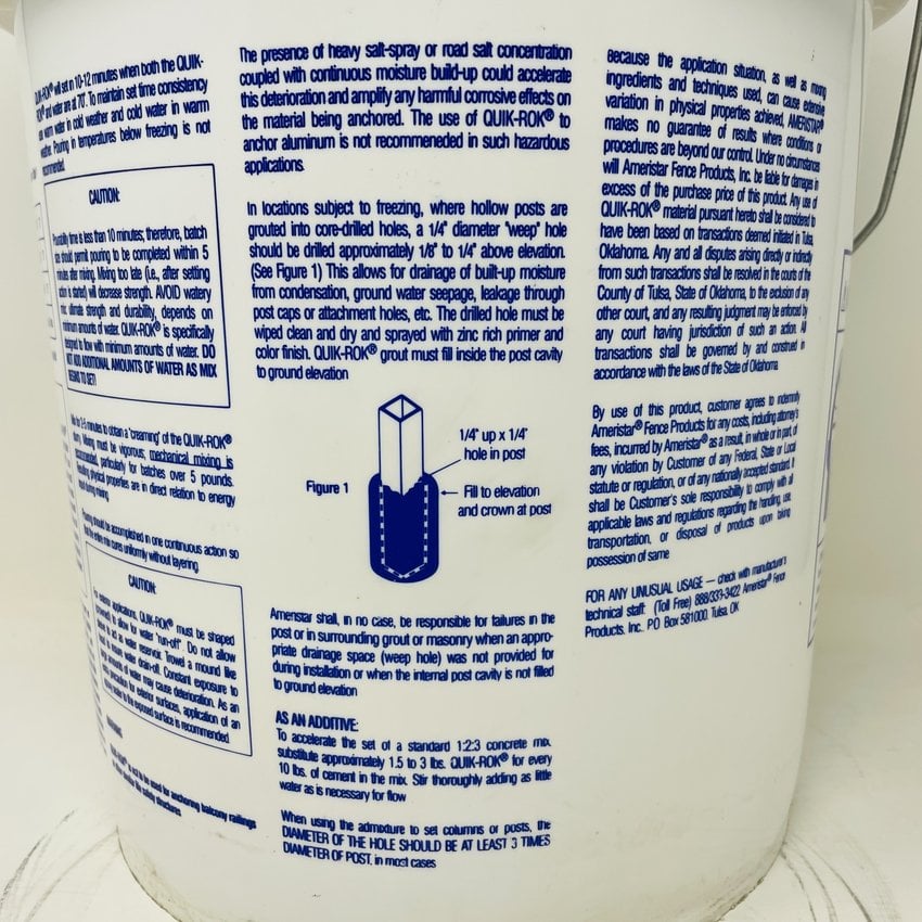 QUIK ROK- 5 GAL BUCKET