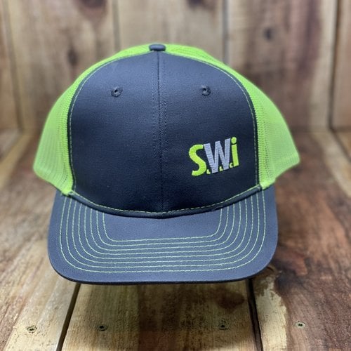 SWi Adjustable Hat charcoal/lime