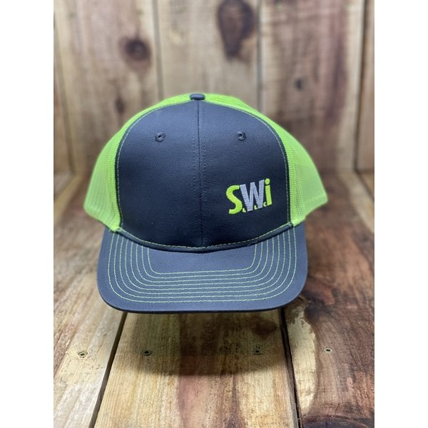 SWi Adjustable Hat charcoal/lime