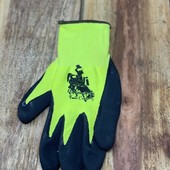 SAFETY YELLOW GRIP GLOVES "SWI BLACK LOGO" - L