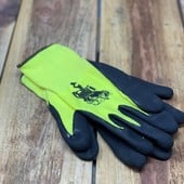 SAFETY YELLOW GRIP GLOVES "SWI BLACK LOGO" - L