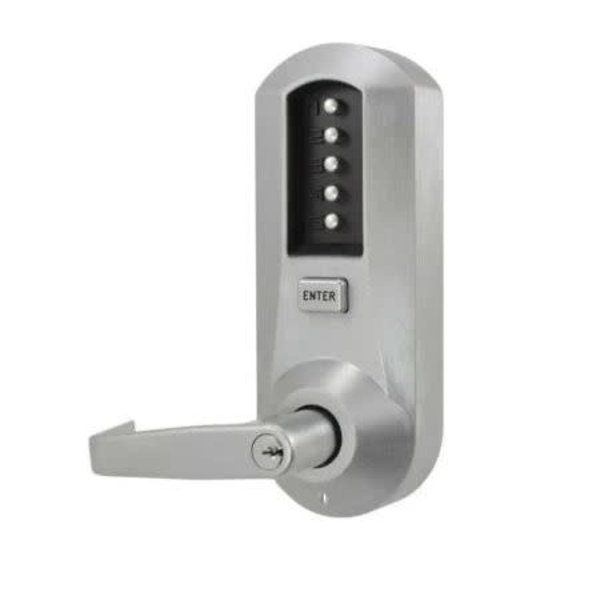 KABA SIMPLEX  5021 EXTRA HEAVY-DUTY COMBINATOIN DOOR LOCK  (SATIN CHROME)