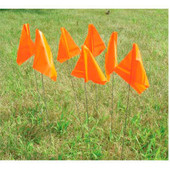 4" X 5" - 21" TALL WIRE MARKING FLAG (100-PACK)