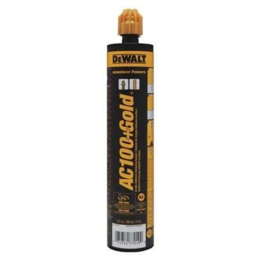 DEWALT AC100 + GOLD 10 OZ ANCHOR ADHESIVE