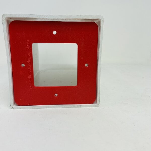 RED 5" SQUARE VINYL RAIL LOCK