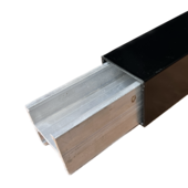 I-Post no dig  insert  for 2 1/2" aluminum fence line, gate or end post  6005 T5 heat treated