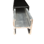 I-Post no dig  insert  for 2 1/2" aluminum fence line, gate or end post  6005 T5 heat treated