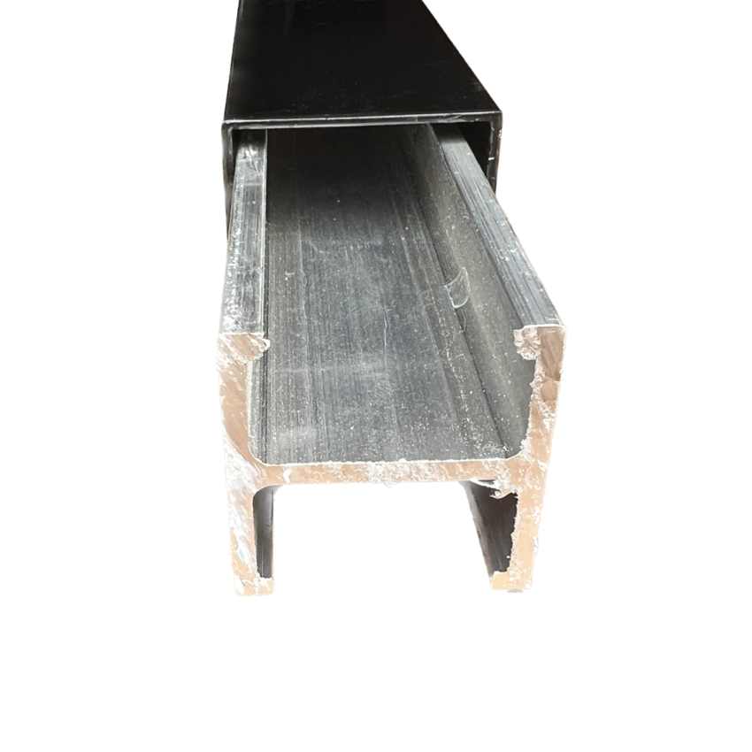 I-Post no dig  insert  for 2 1/2" aluminum fence line, gate or end post  6005 T5 heat treated