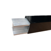 I-Post no dig  insert  for 2 1/2" aluminum fence line, gate or end post  6005 T5 heat treated