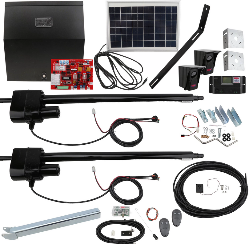 PATRIOT II SOLAR W/LCR DUAL GATE SWi Fence & Supply
