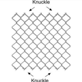 Fuse Bonded 10 Ga. x 2"  Vinyl Coated Chain Link (11 ga. Core)