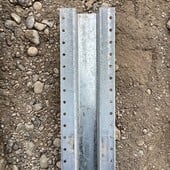 4 1/2" X 1 1/2" TRIDENT STEEL POST REPLACEMENT FOR WOOD FENCES