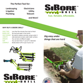 Sibore Drill - SB431 Gas Powered 1'' MicroBore / 2'' & 4'' Auger Combo